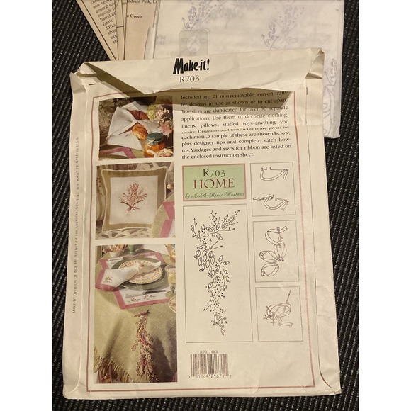 Make It Iron On Transfers For Ribbon Embroidery. R703. New/uncut. Step by Step - Picture 3 of 3